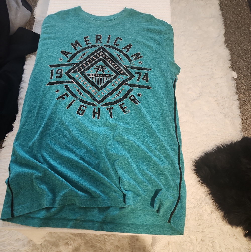 American Fighter Turquoise Graphic Tee